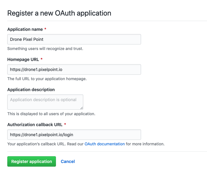 OAuth Application