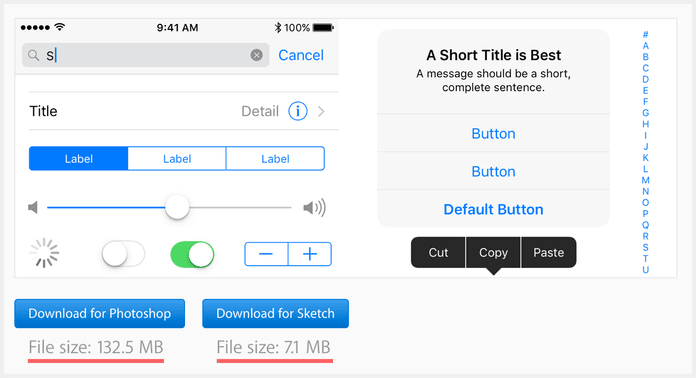 iOS Human Interface Guidelines file size for Photoshop and Sketch